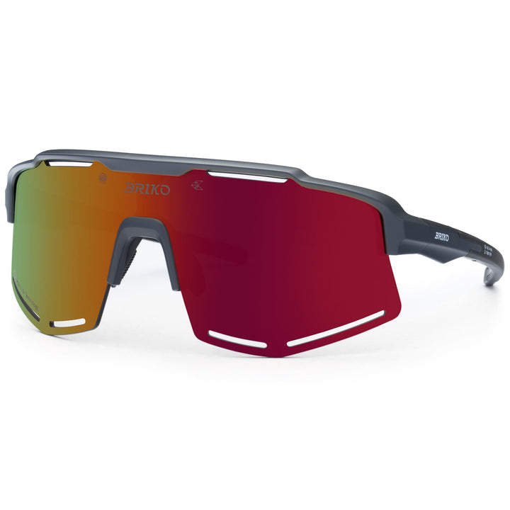 Occhiali da sole sportivi unisex grigi con protezione UV e contrasto migliorato 3