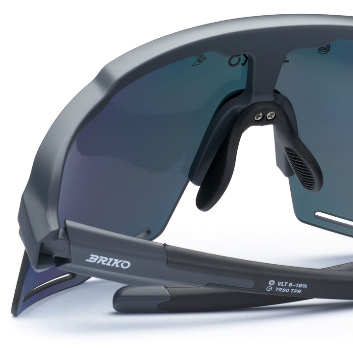Unisex Grey Sport Sunglasses with UV Protection and Enhanced Contrast 4