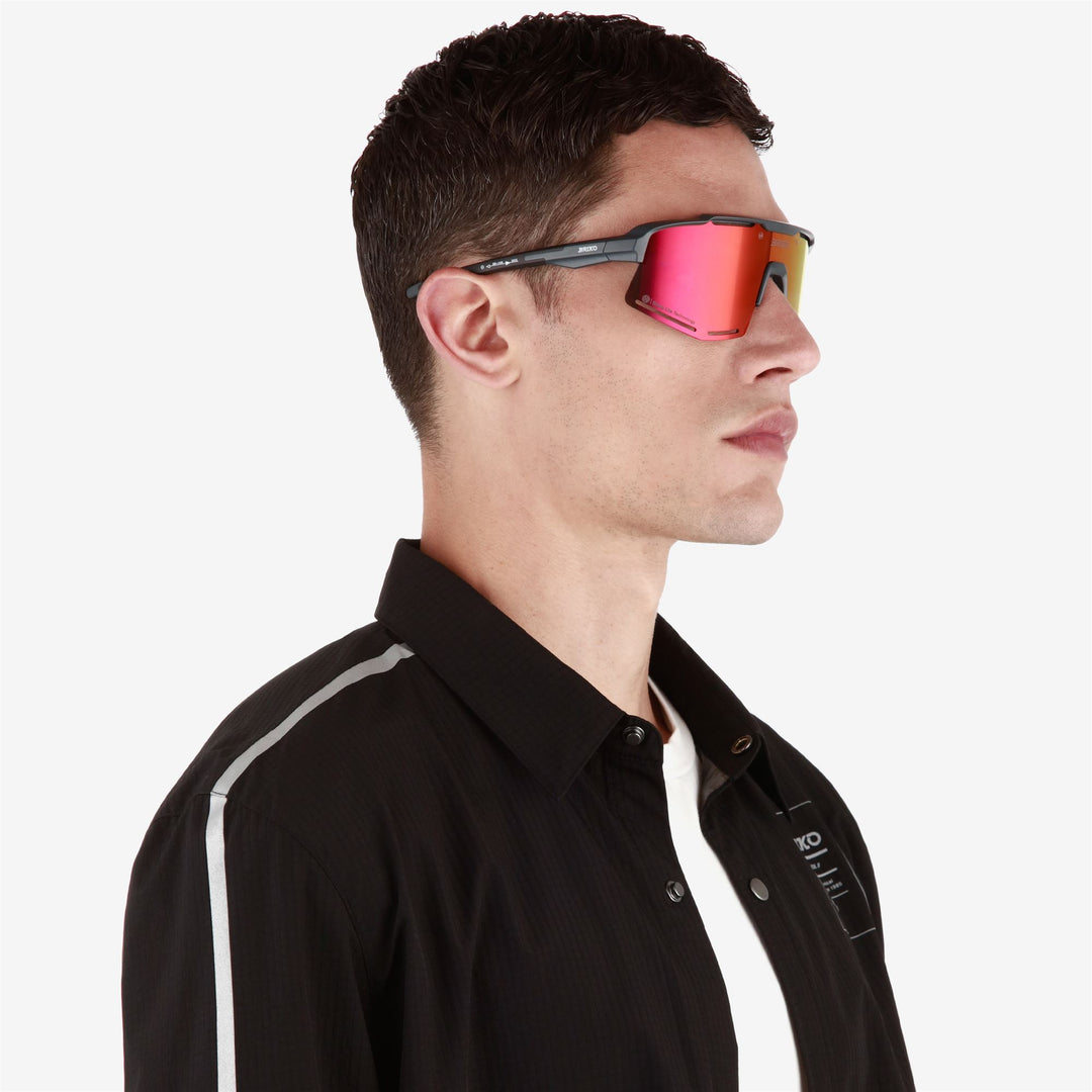 Unisex Grey Sport Sunglasses with UV Protection and Enhanced Contrast main