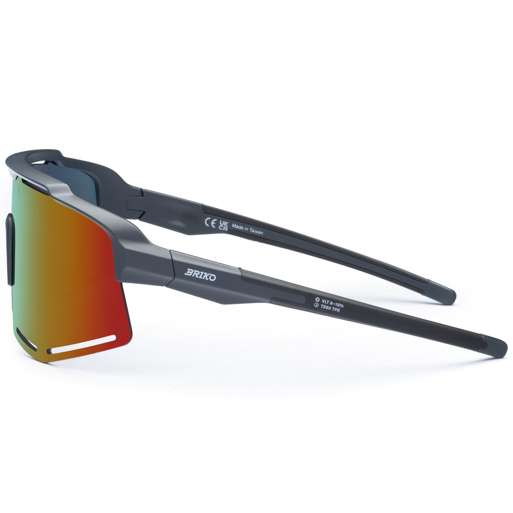 Unisex Grey Sport Sunglasses with UV Protection and Enhanced Contrast 02