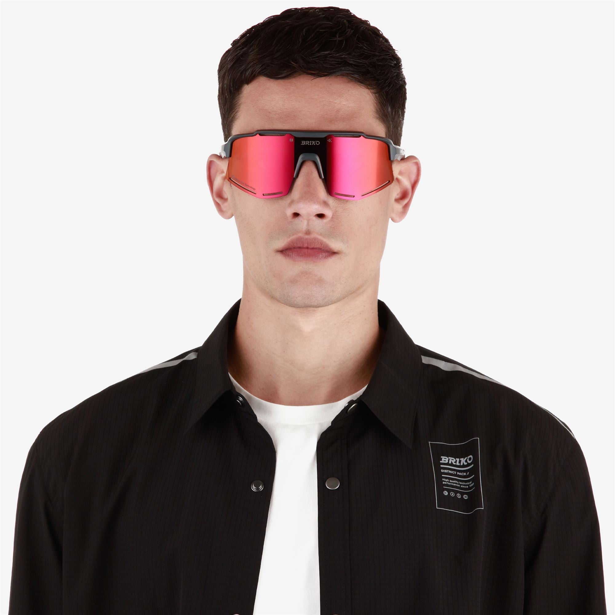 Unisex Grey Sport Sunglasses with UV Protection and Enhanced