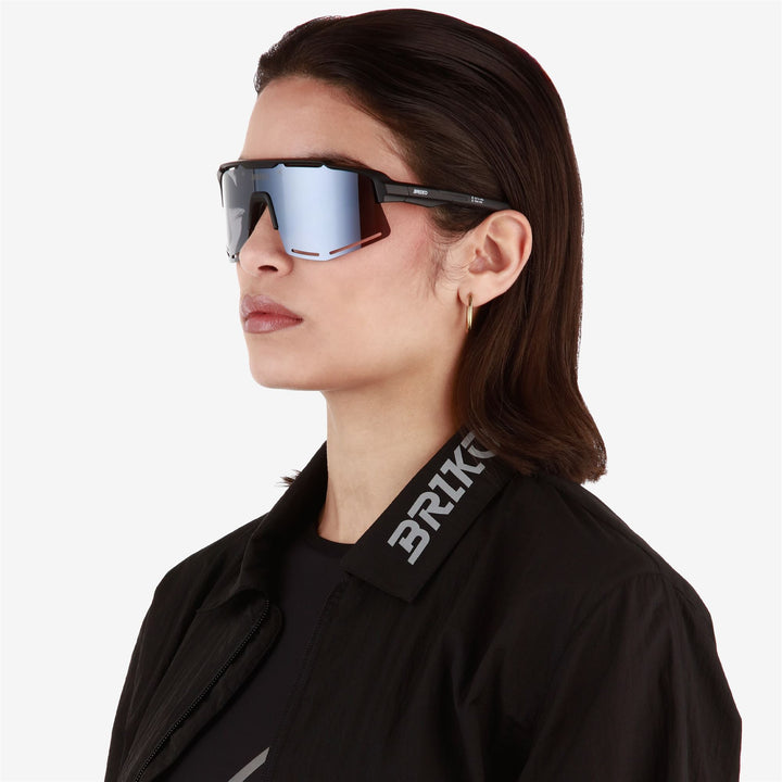 Unisex Black Sport Sunglasses with UV Protection and Adjustable Fit 7