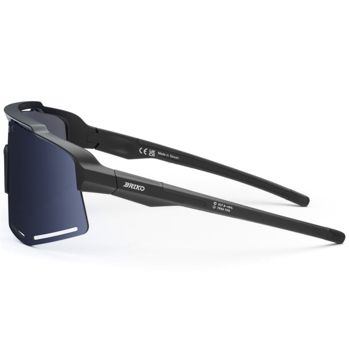 Lunettes de soleil de sport noires unisexes avec protection UV et ajustement réglable 2