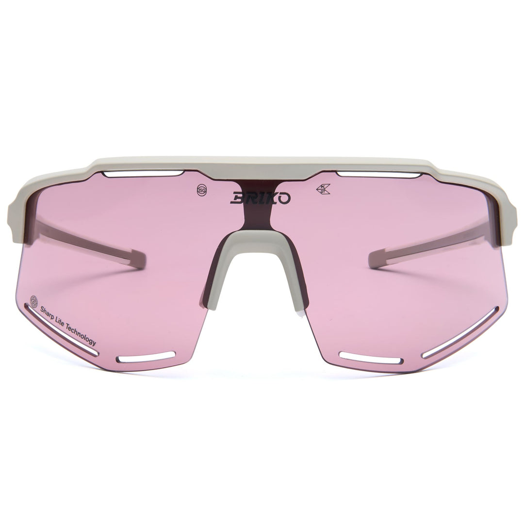 Unisex Beige Sport Sunglasses with Color Contrast Enhancement 01
