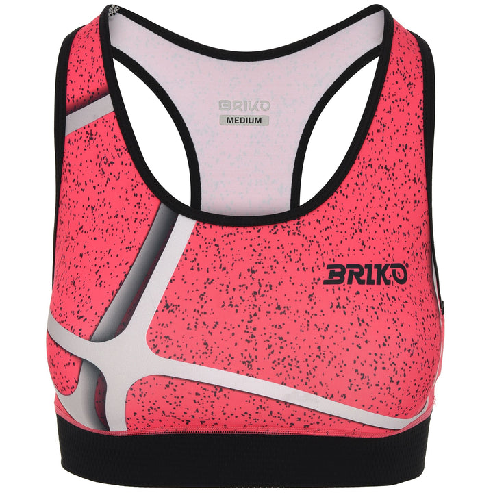 Maillot de cyclisme rouge fuchsia pour femme avec soutien modéré 1