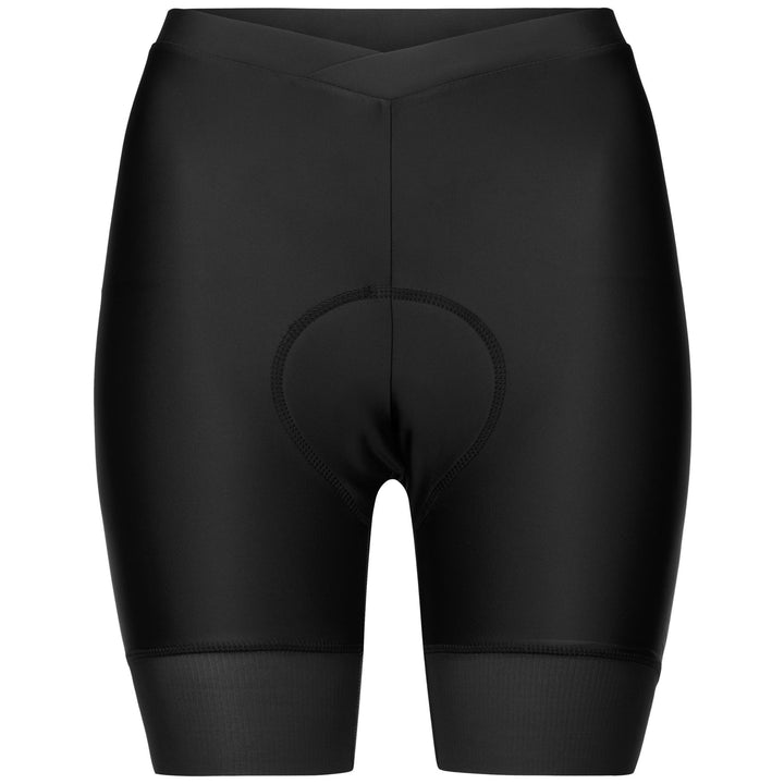 Black Women's Cycling Road Shorts with Compression and Padding 1