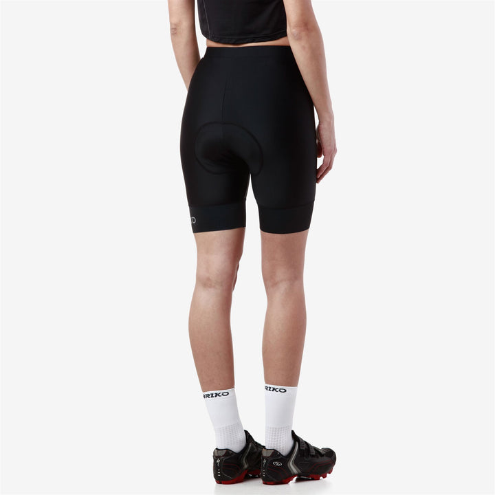 Black Women's Cycling Road Shorts with Compression and Padding 6