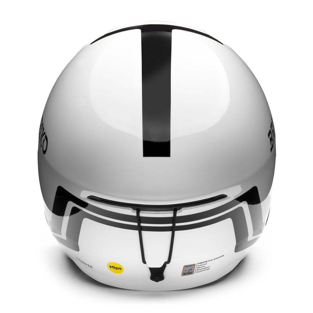 Unisex Grey and White Ski Helmet for Competitive Racing main