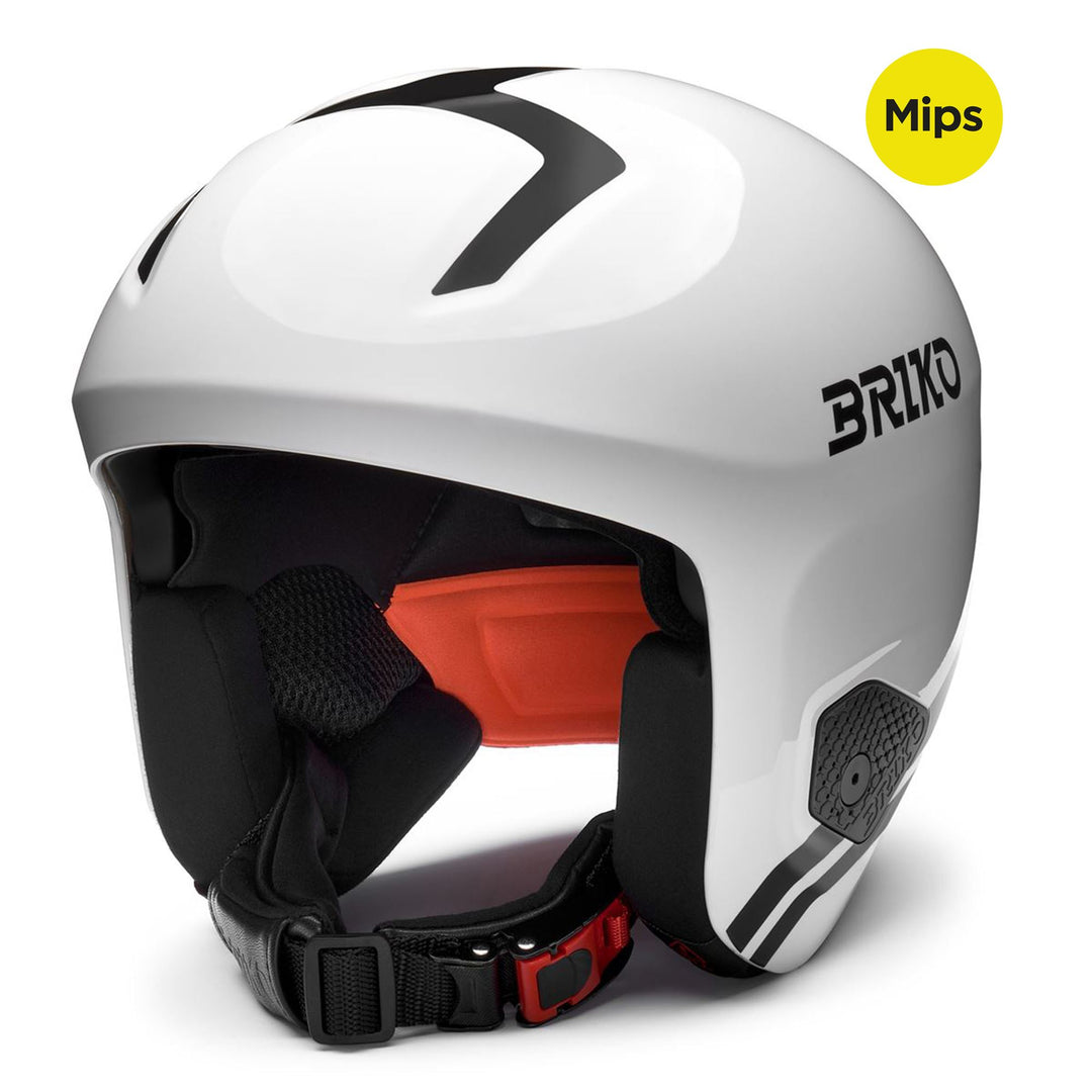 Casco da sci unisex grigio e bianco per gare competitive 01