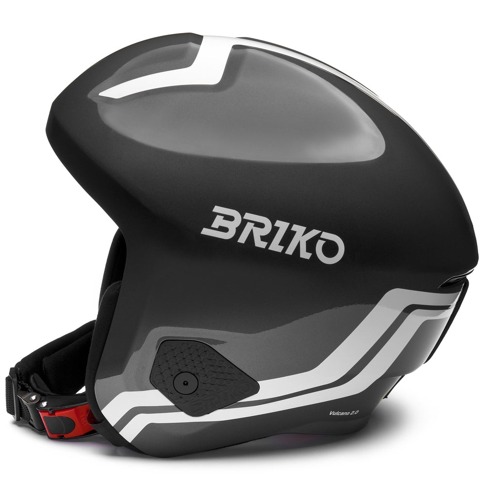 Unisex Grey and White Ski Helmet for Racing 02