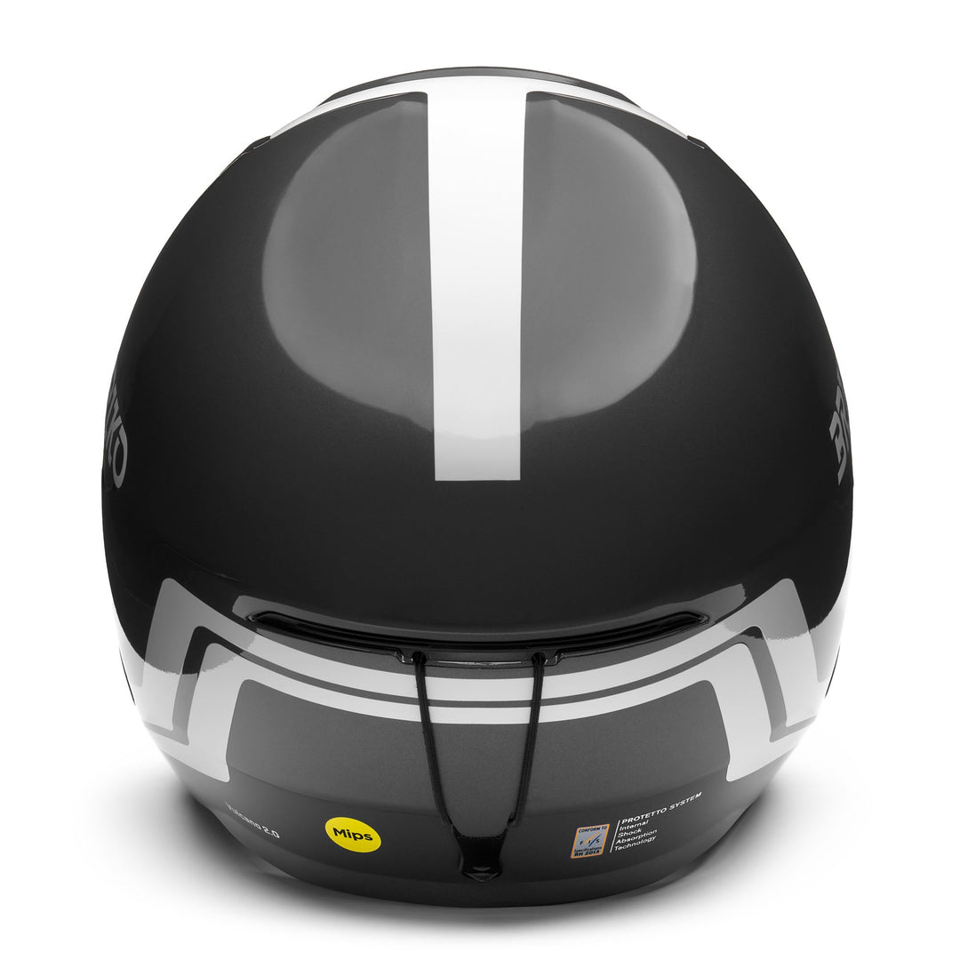 Unisex Grey and White Ski Helmet for Racing main