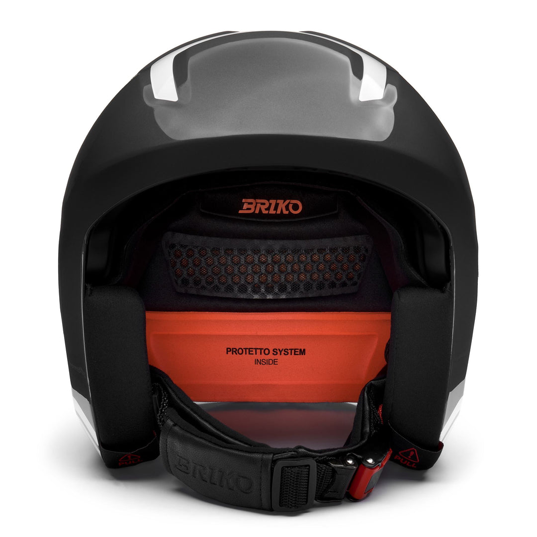 Casque de ski unisexe gris et blanc pour la compétition main
