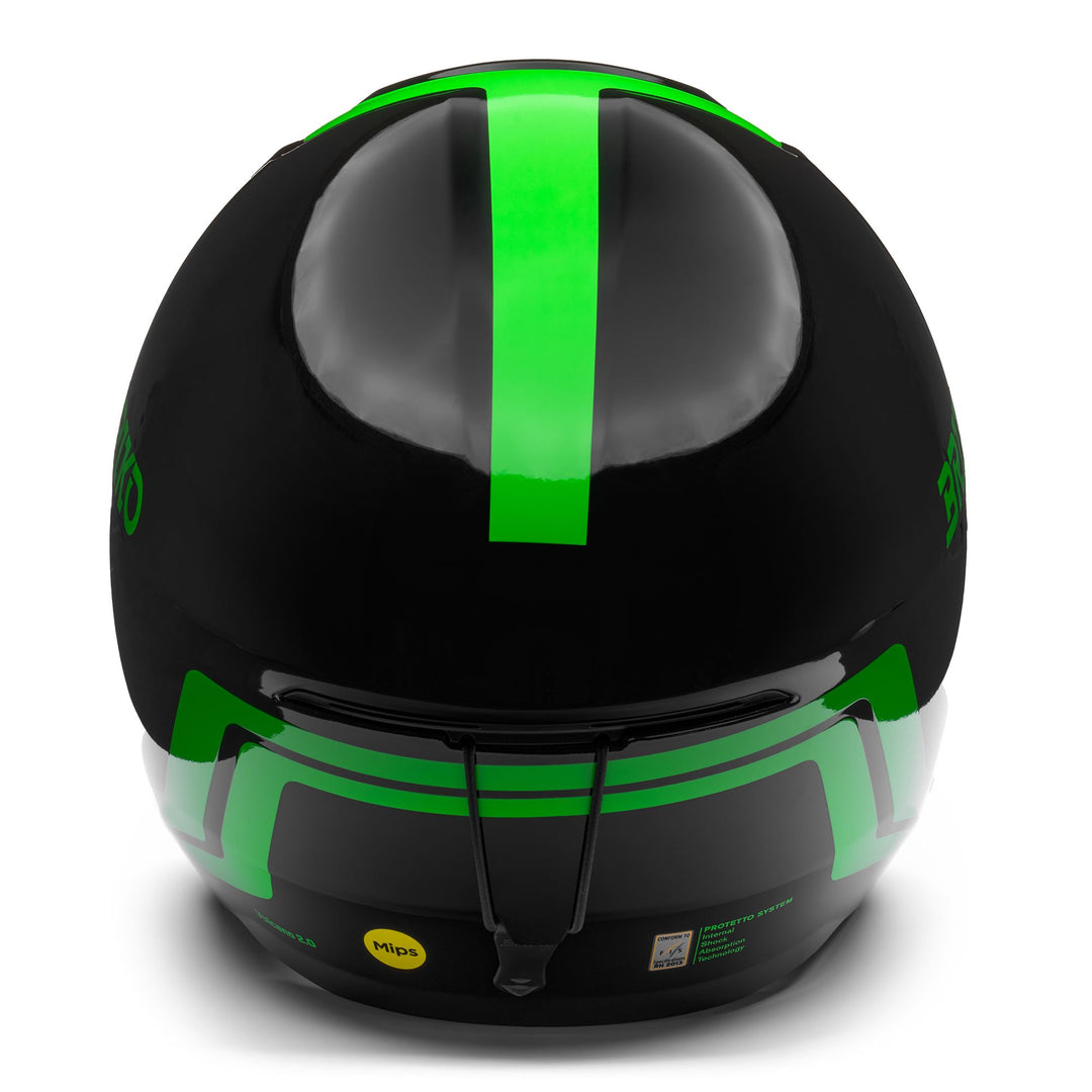Unisex Black and Green Ski Helmet for Racing main