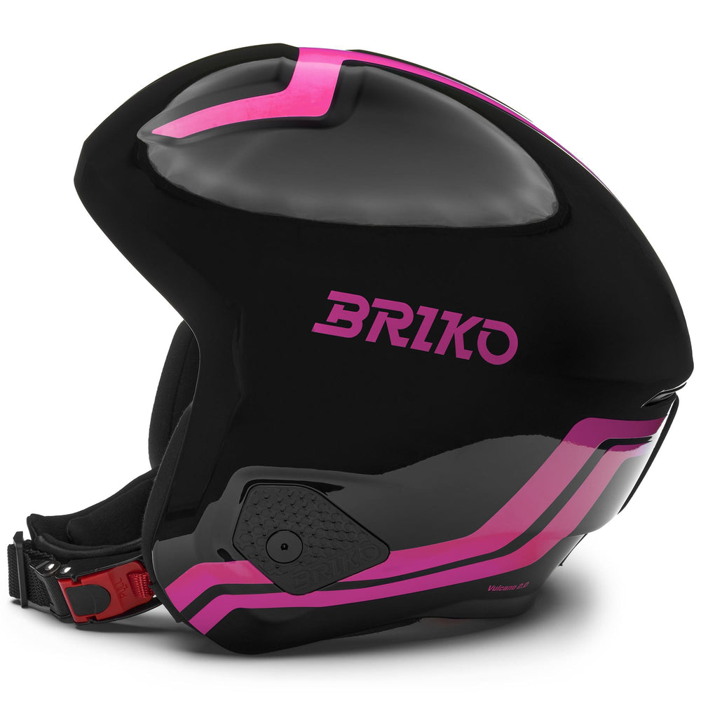 Unisex Black and Pink Racing Helmet for Skiing 02