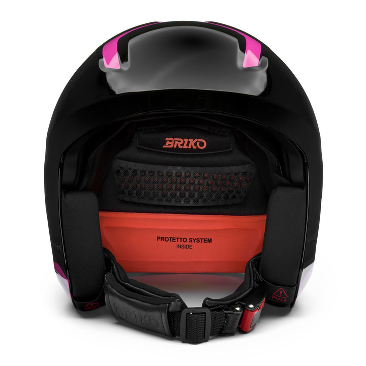 Unisex Black and Pink Racing Helmet for Skiing 3