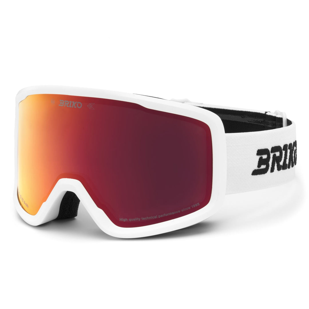 Unisex White Ski Goggles with Anti-Fog and Moisture Absorption main