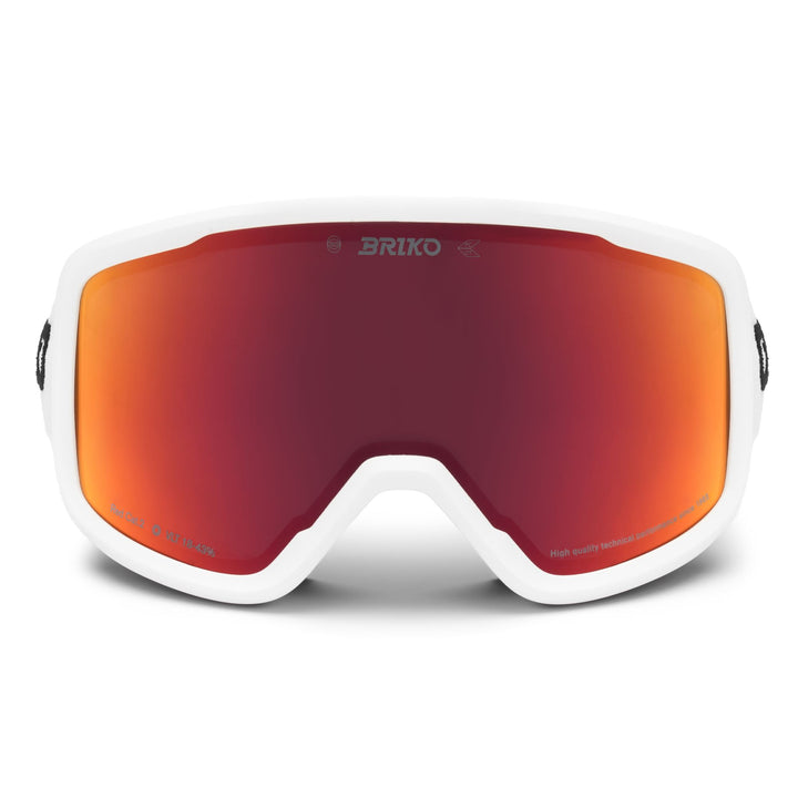 Unisex White Ski Goggles with Anti-Fog and Moisture Absorption 1
