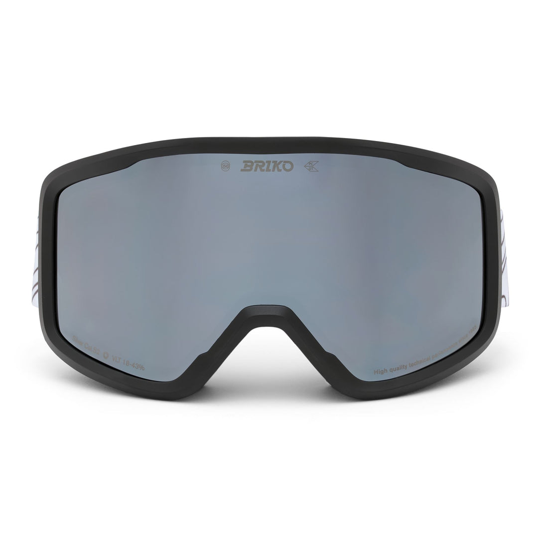 Occhiali da sci unisex bianchi con antiappannamento e assorbimento dell'umidità 01