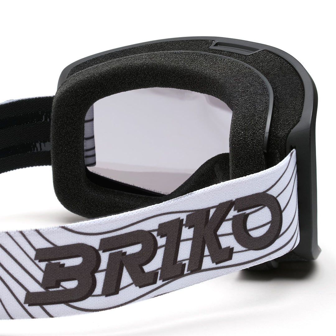 Lunettes de ski blanches unisexes avec traitement antibuée et absorption de l'humidité main