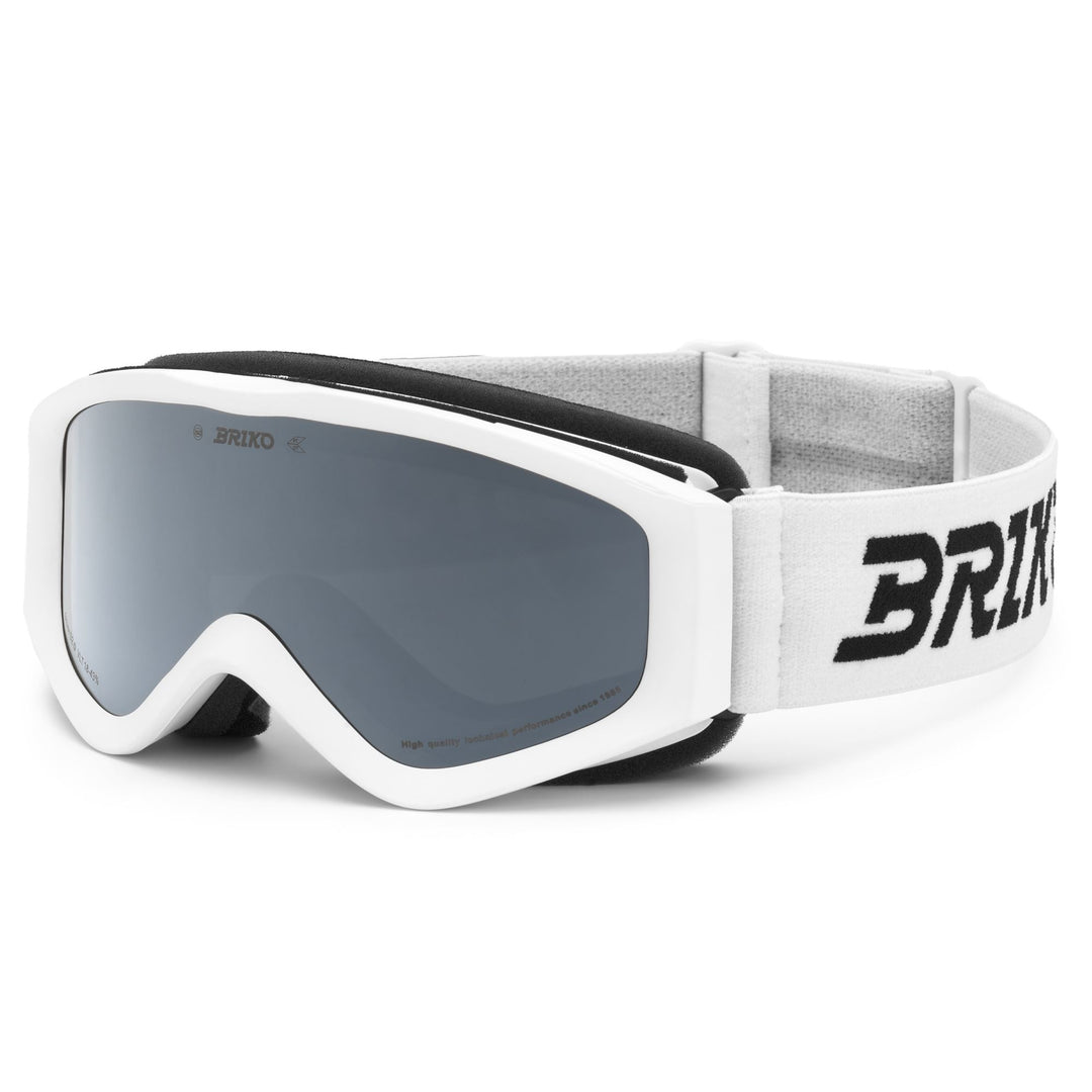 Masque de ski blanc pour enfants main