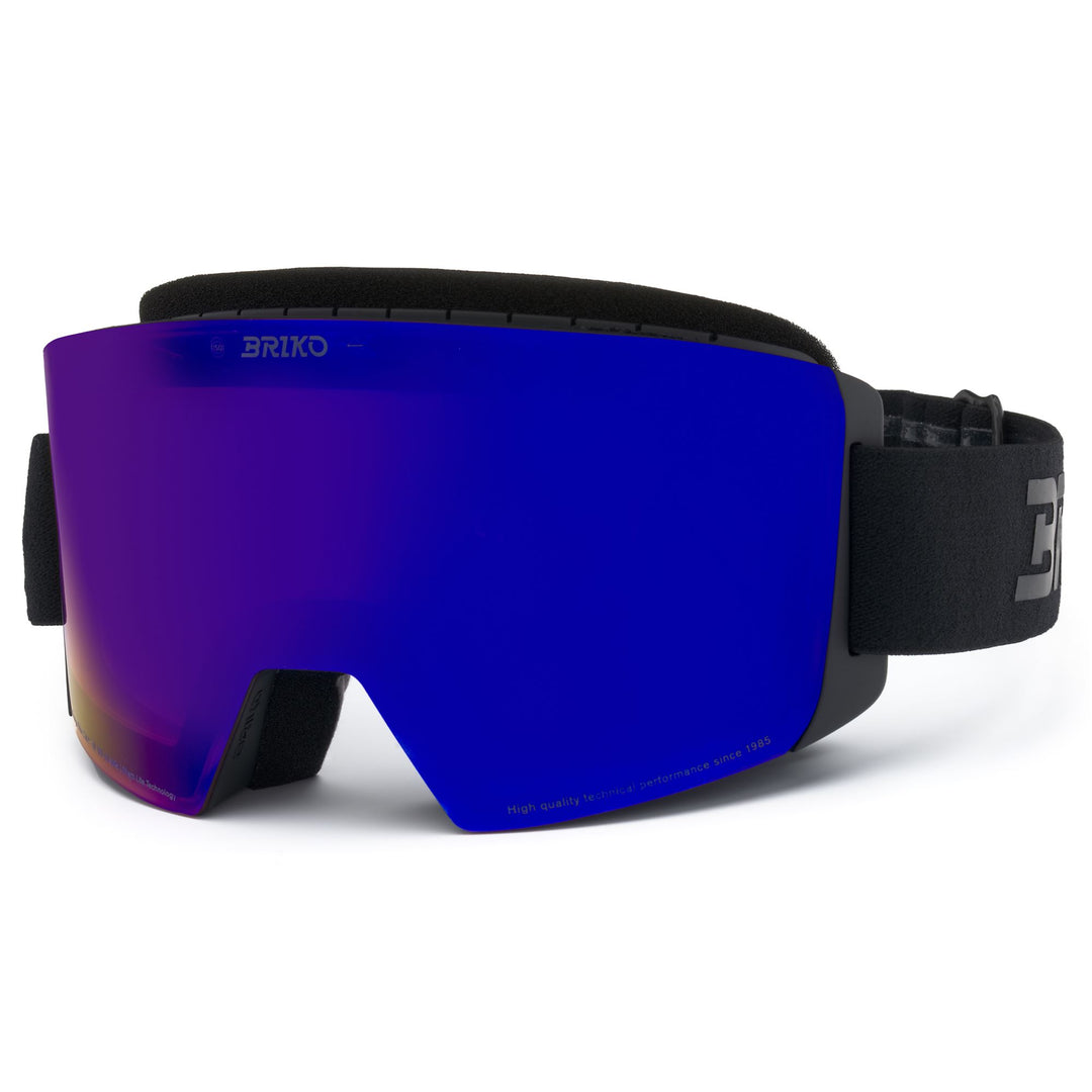 Masque de ski unisexe noir avec protection antibuée et UV main