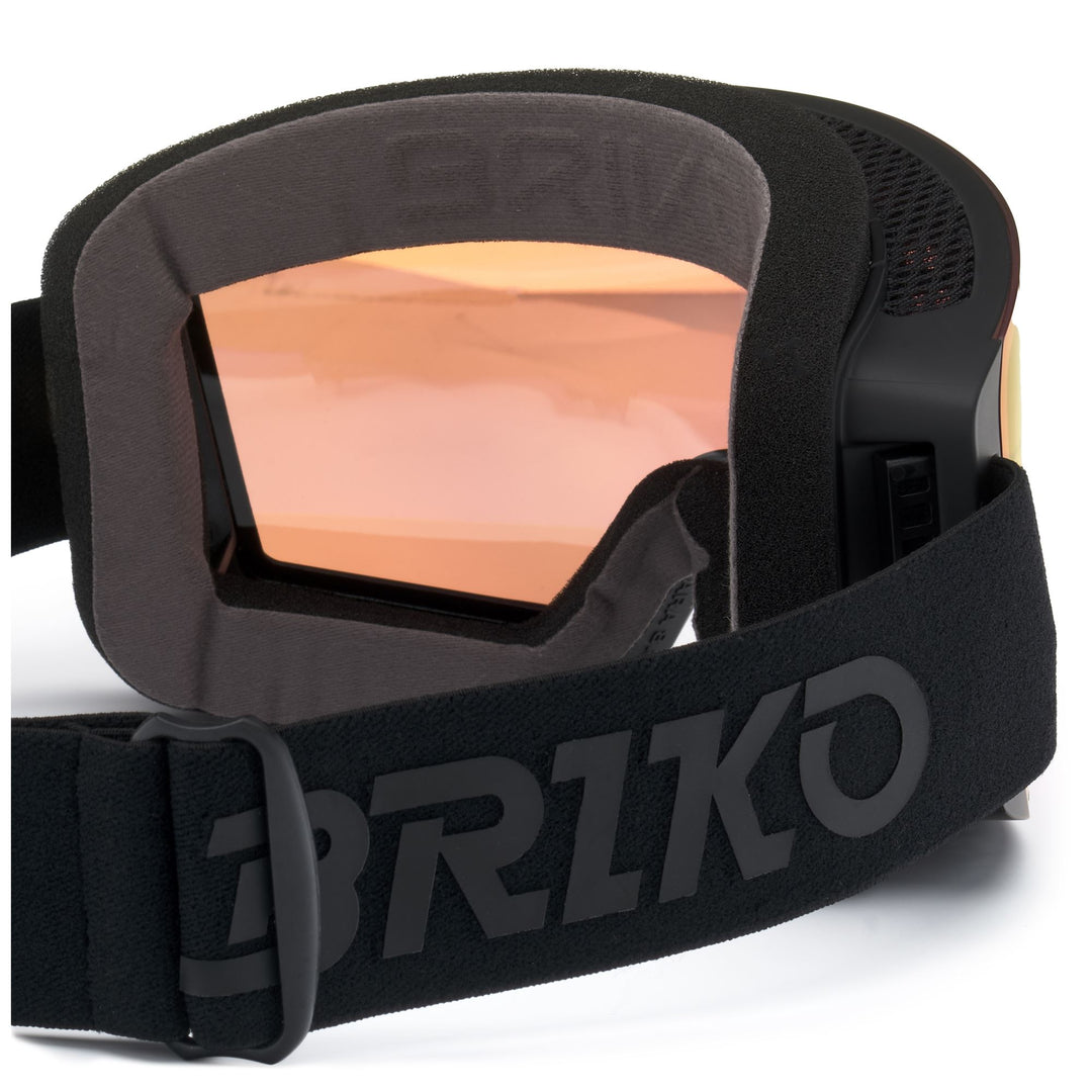 Masque de ski unisexe noir avec protection antibuée et UV main
