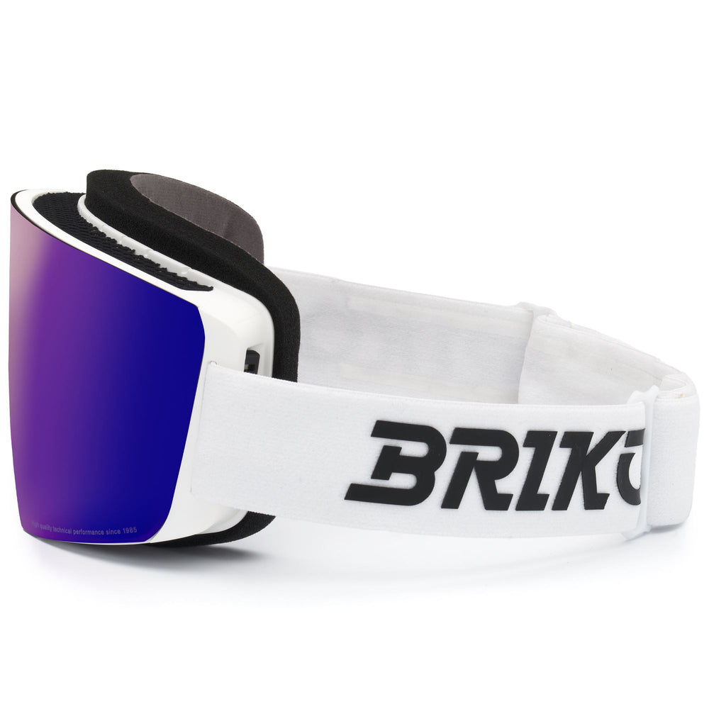 Maschera da sci unisex bianca con protezione antiappannamento e UV 02