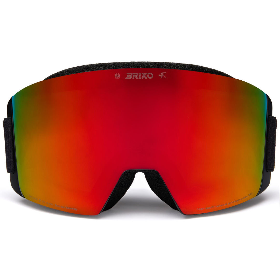 Maschera da sci unisex nera con protezione antiappannamento e UV 01