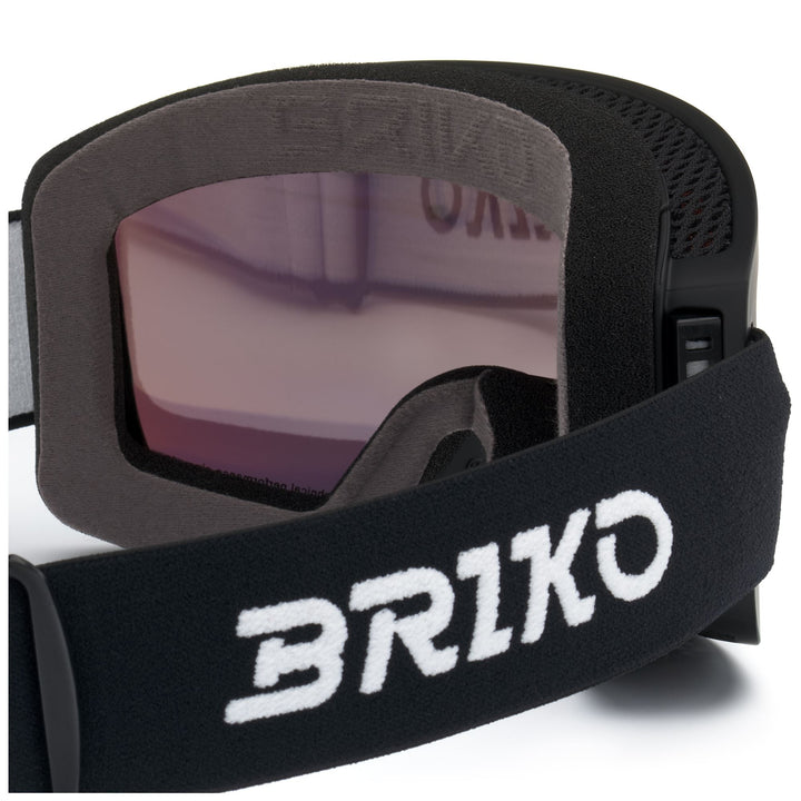 Masque de ski unisexe noir avec protection antibuée et UV 4