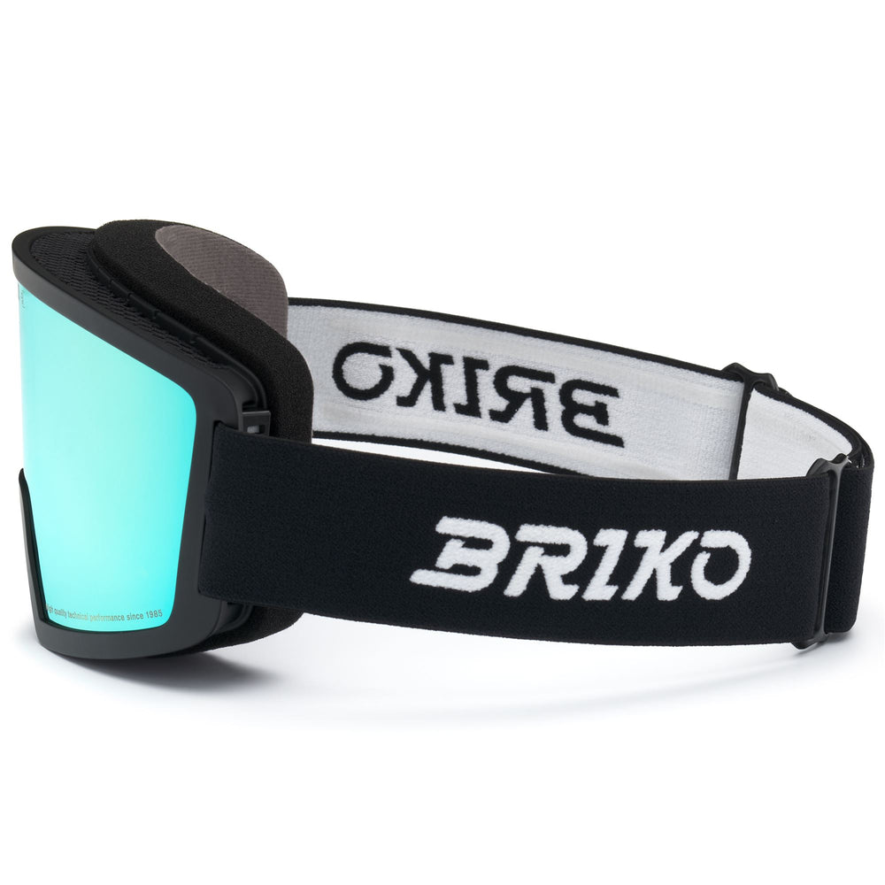 Maschera da sci unisex nera con protezione antiappannamento e UV 02
