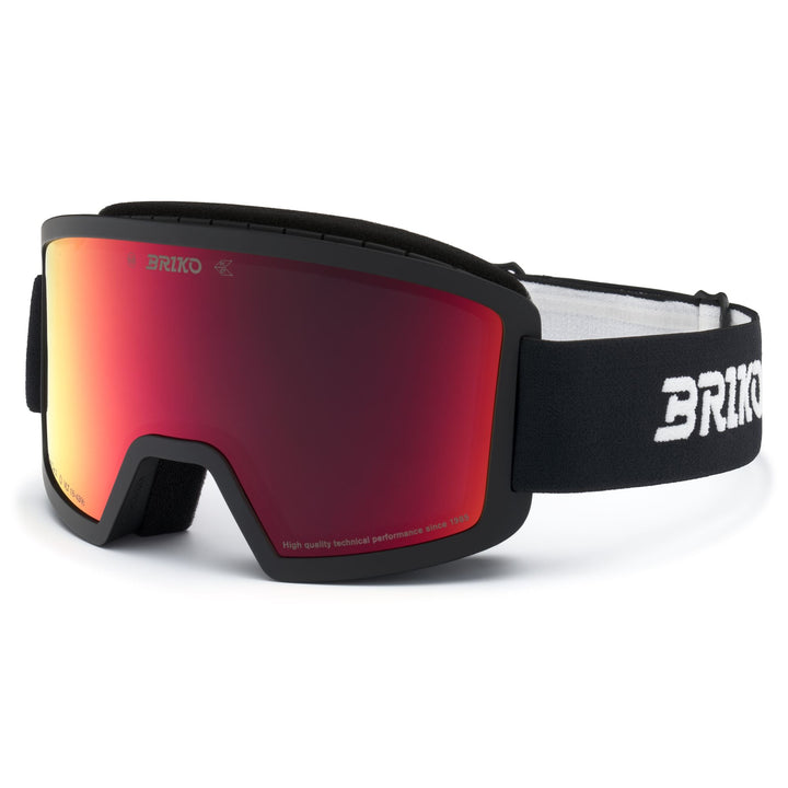 Occhiali da sci unisex neri con protezione antiappannamento e UV 3