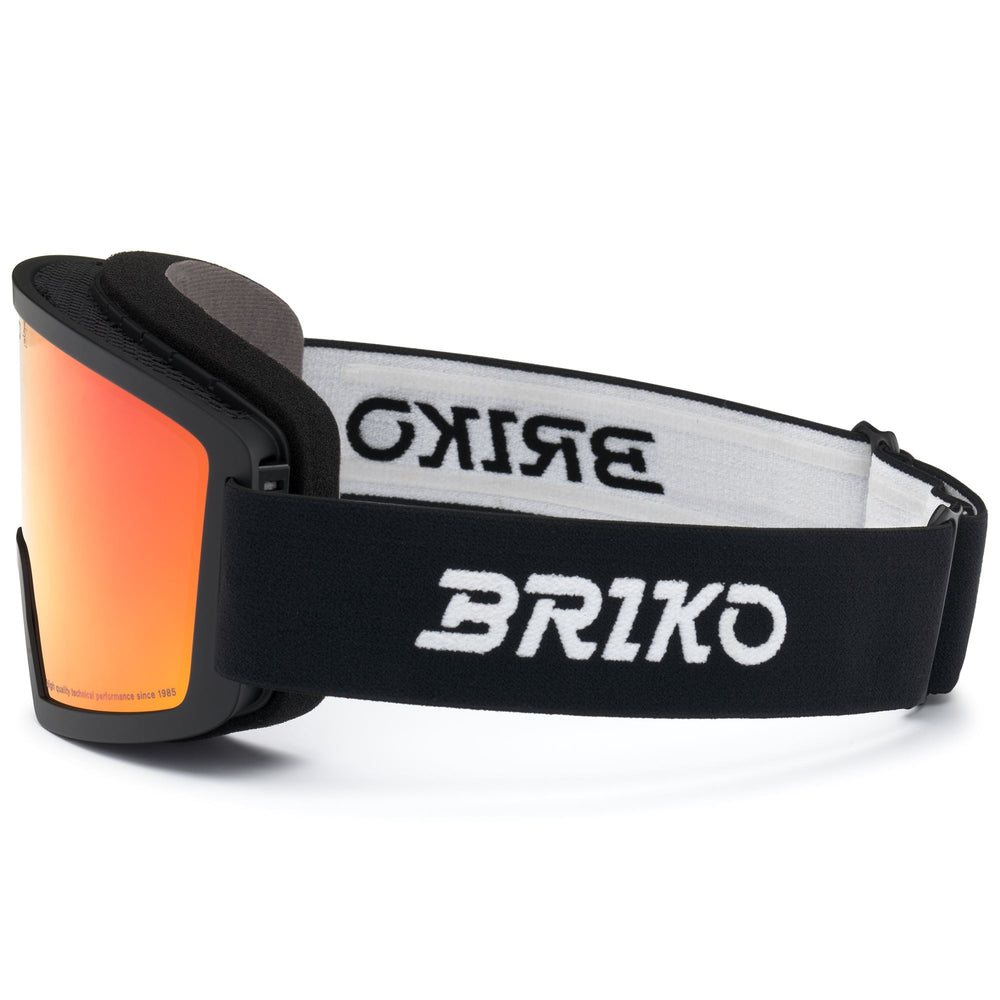Maschera da sci unisex nera con protezione antiappannamento e UV 02