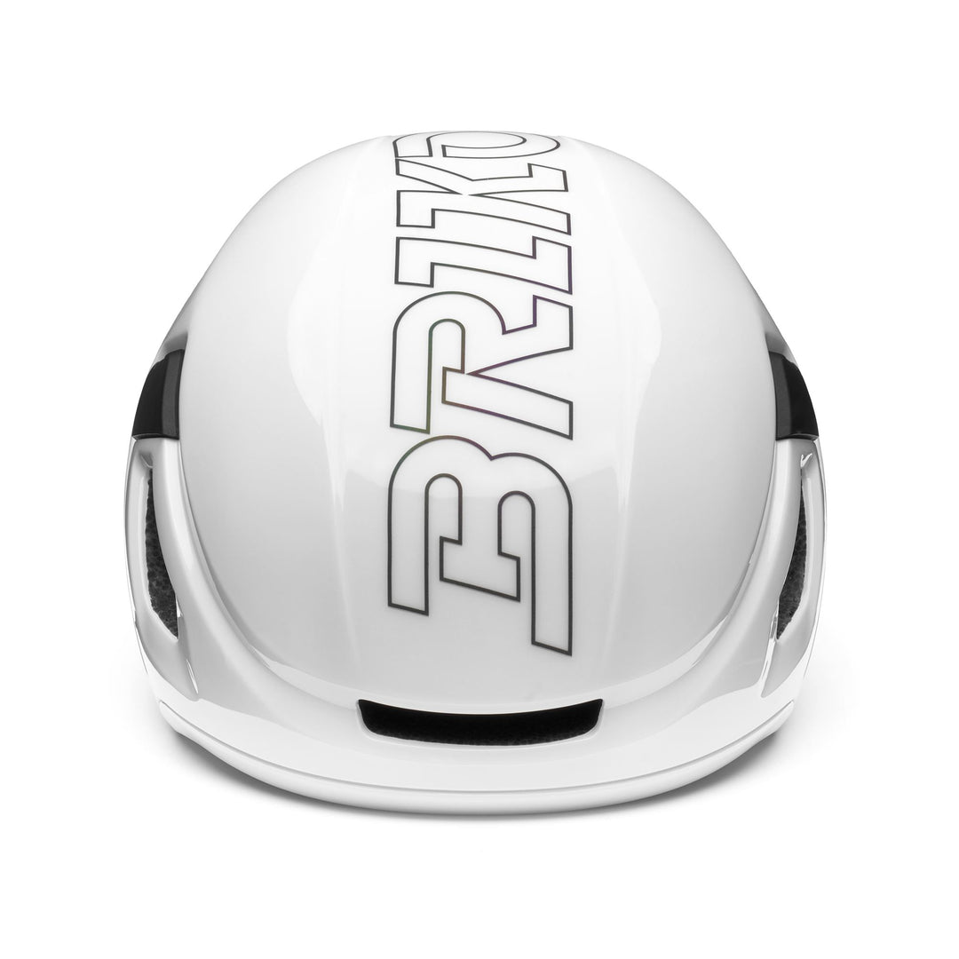 Unisex White and Holographic Cycling Helmet with Ventilation main