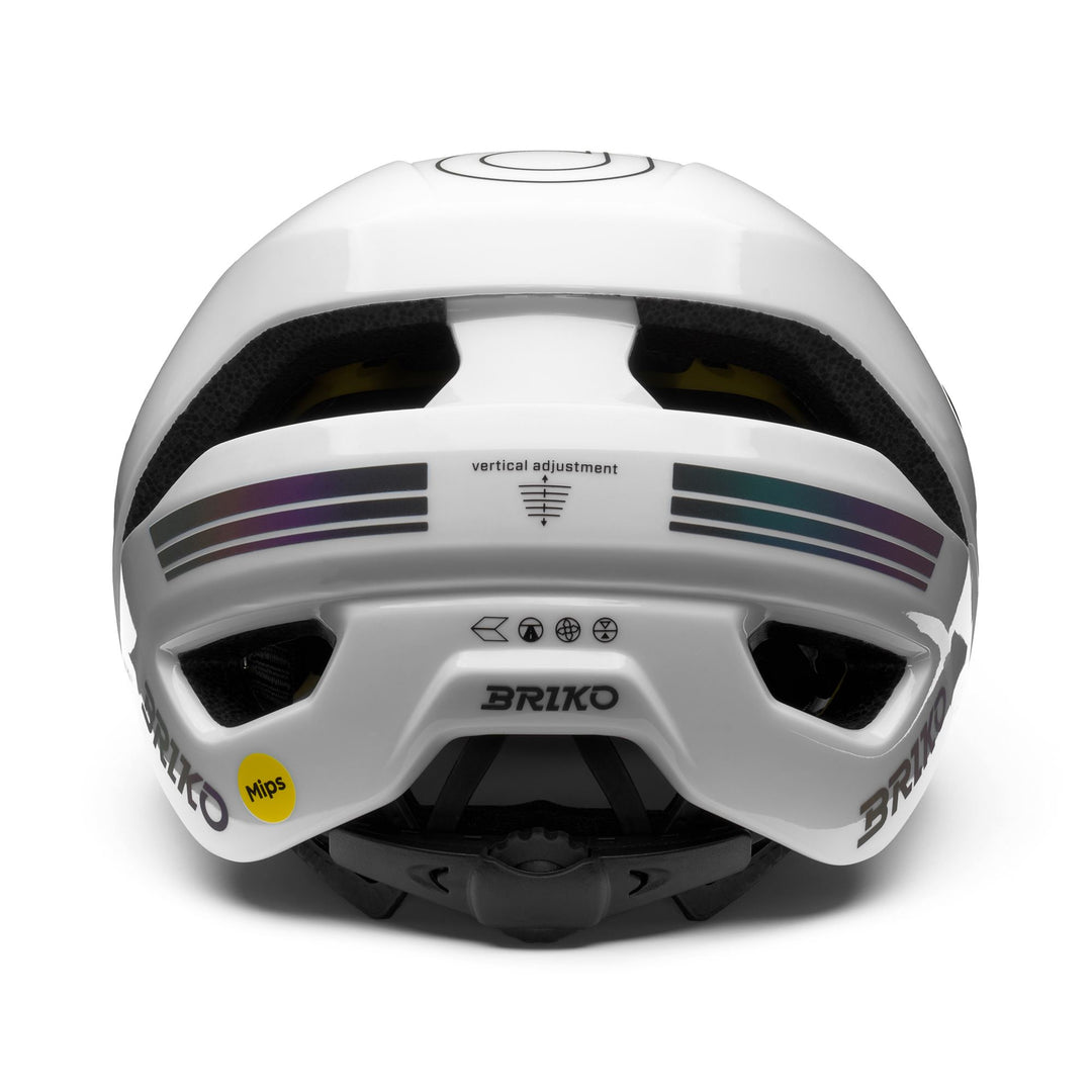 Unisex White and Holographic Cycling Helmet with Ventilation main