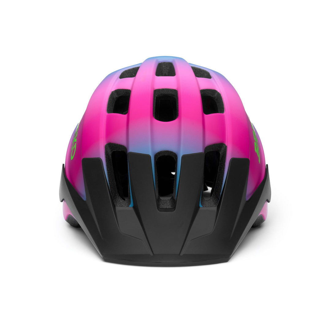 Casque de vélo bleu et rose pour enfant avec fonctions de sécurité améliorées main