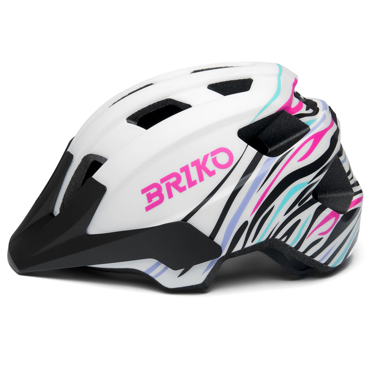 Casco da ciclismo bianco e nero per bambini 2