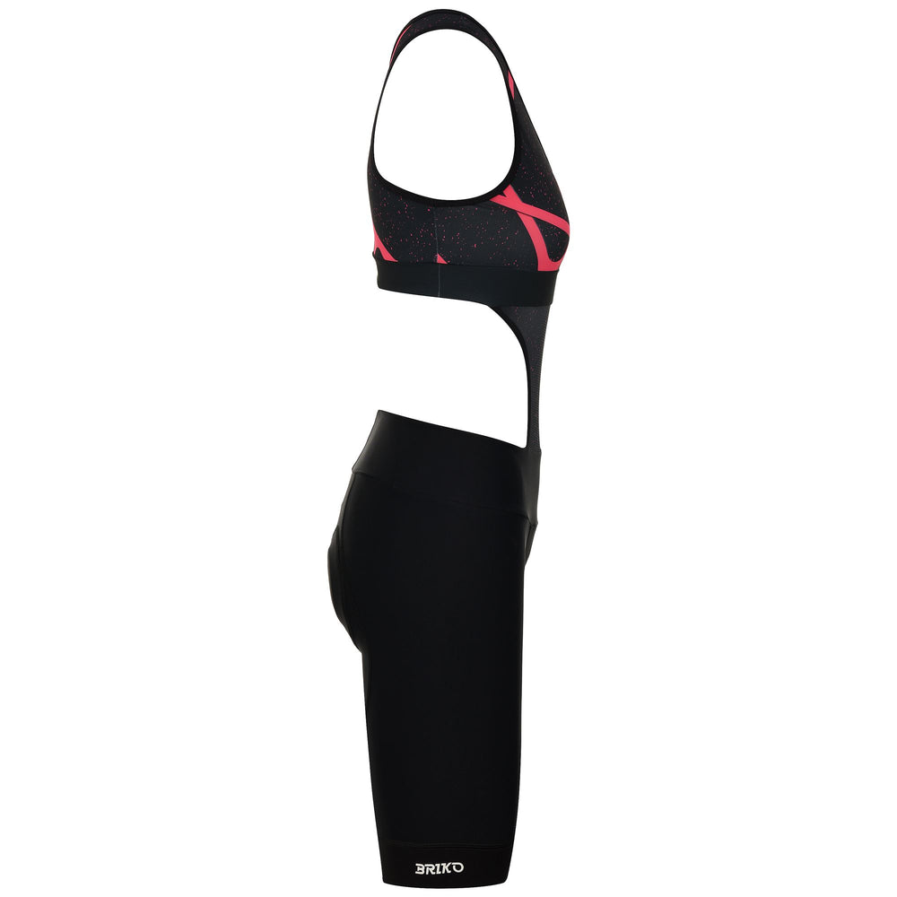 Black Women's Cycling Bib Shorts with Ergonomic Padding 02