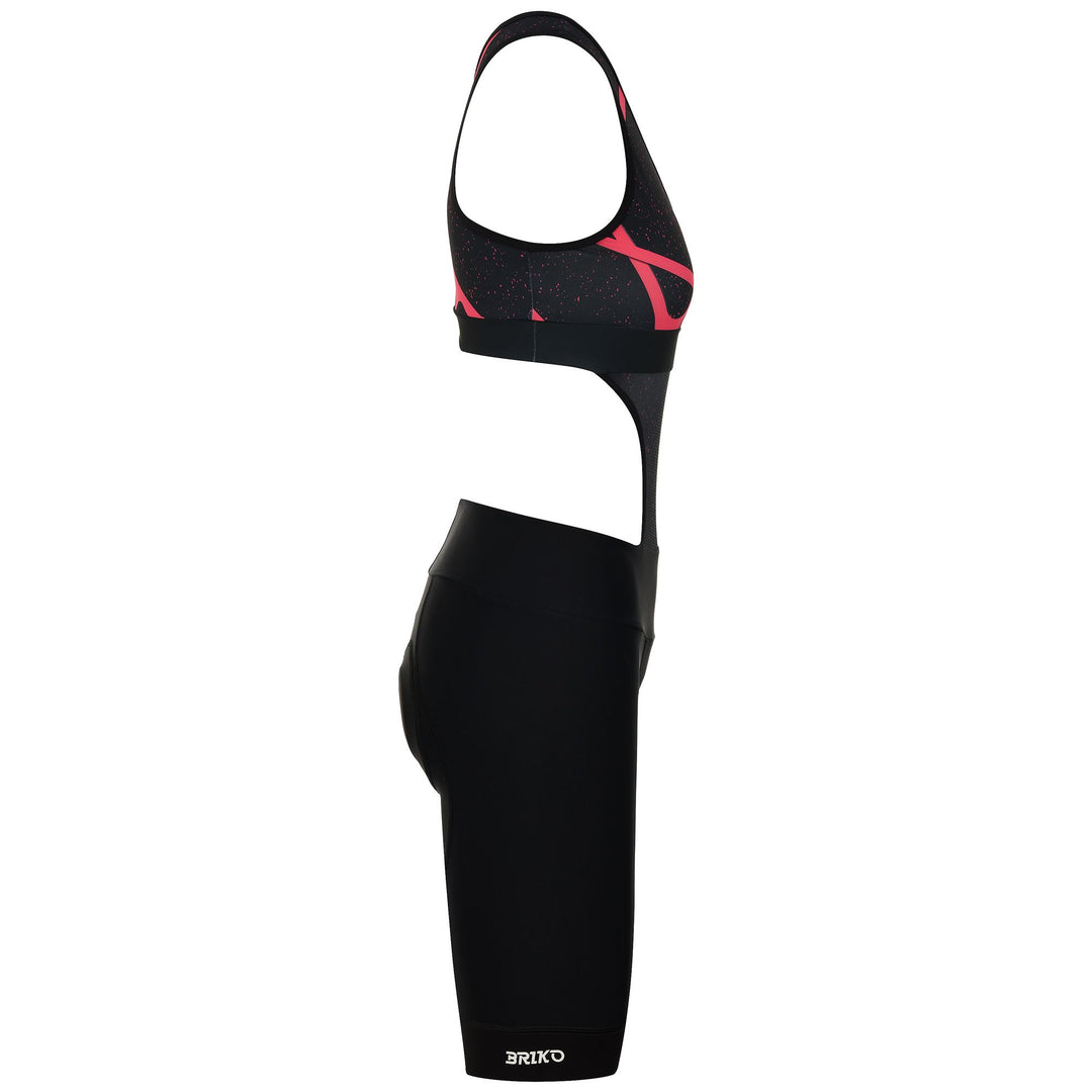 Pantaloncini da ciclismo da donna neri con imbottitura ergonomica main