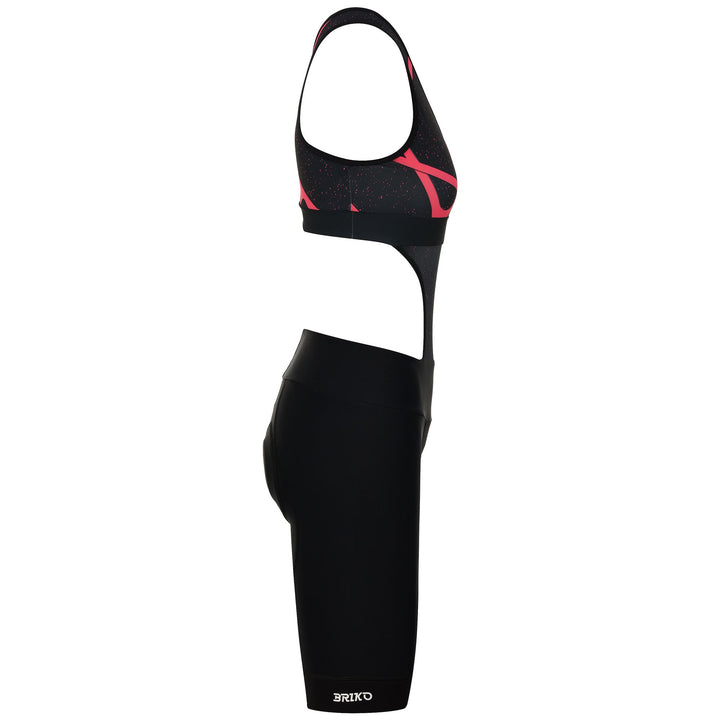Pantaloncini da ciclismo da donna neri con imbottitura ergonomica 2