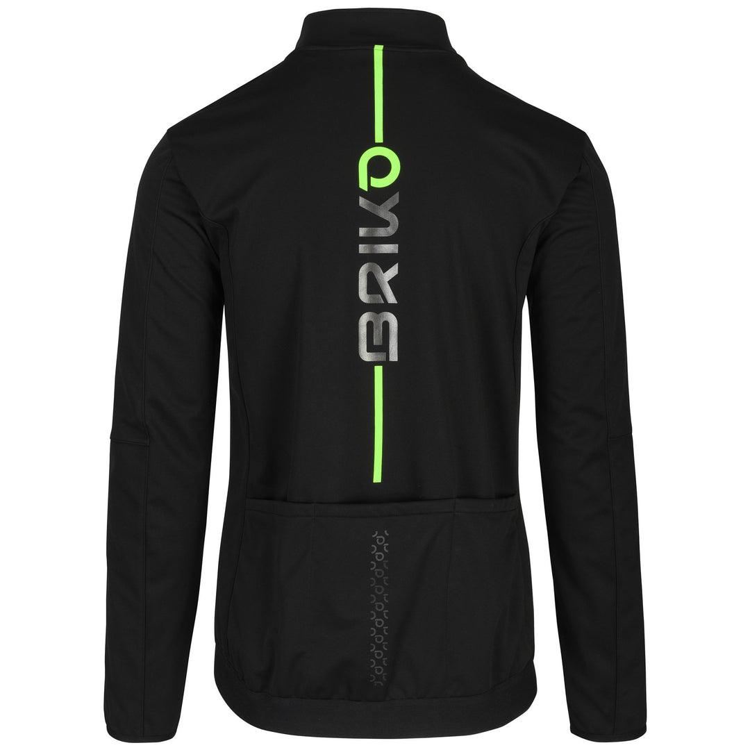 Black Men's Waterproof Cycling Jacket for Road Riding main