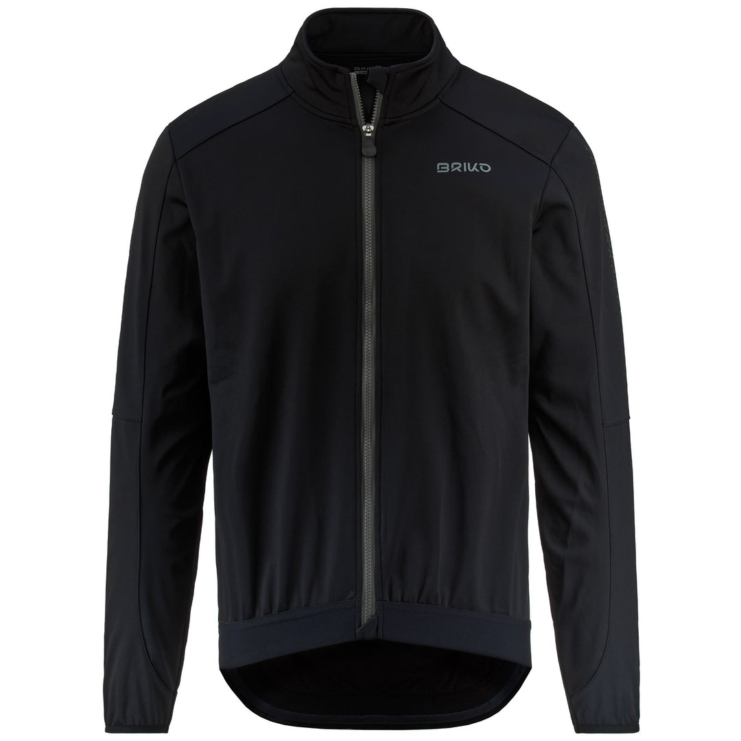 Black Men's Waterproof Cycling Jacket for Winter Performance 01