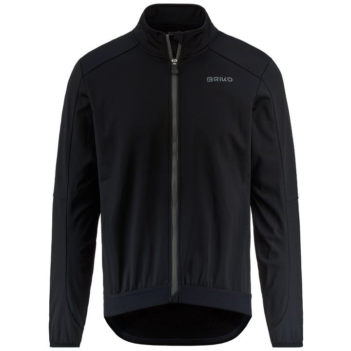 Black Men's Waterproof Cycling Jacket for Winter Performance 1