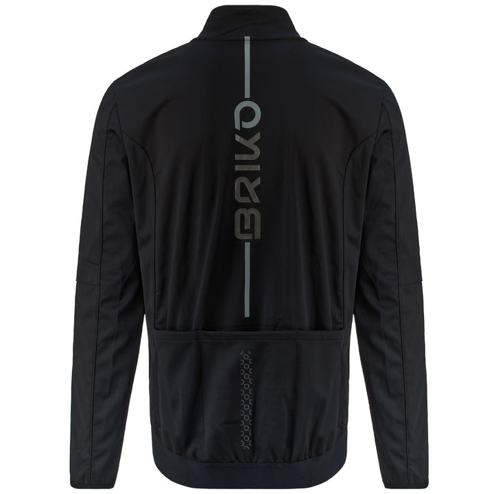 Black Men's Waterproof Cycling Jacket for Winter Performance 3