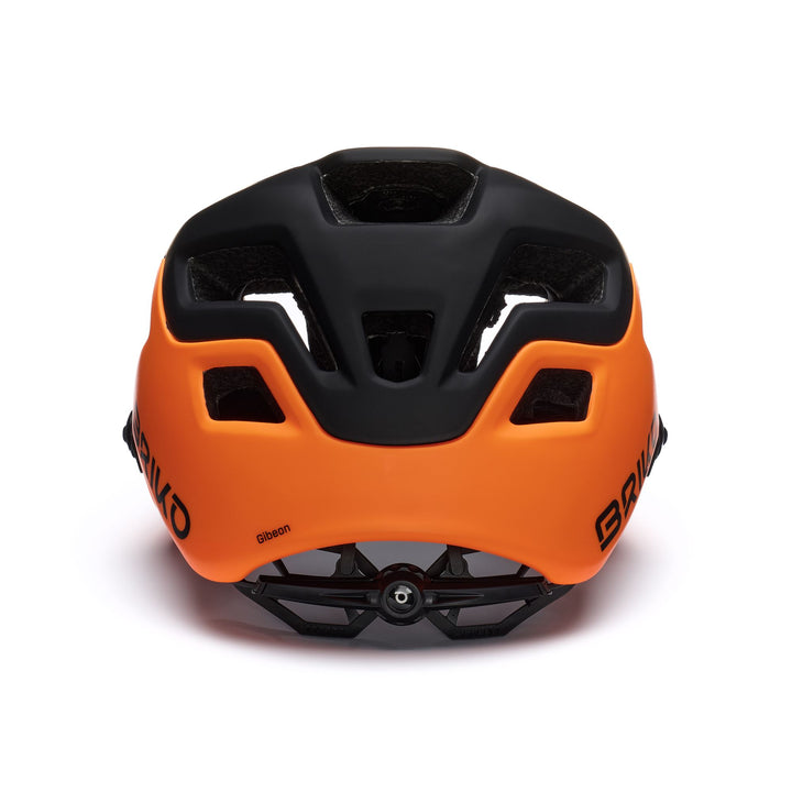 Unisex Black and Orange Mountain Bike Helmet with Adjustable Visor 4