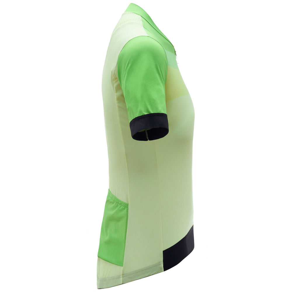 Yellow Women's Lightweight Cycling Jersey with Silicone Grip 02