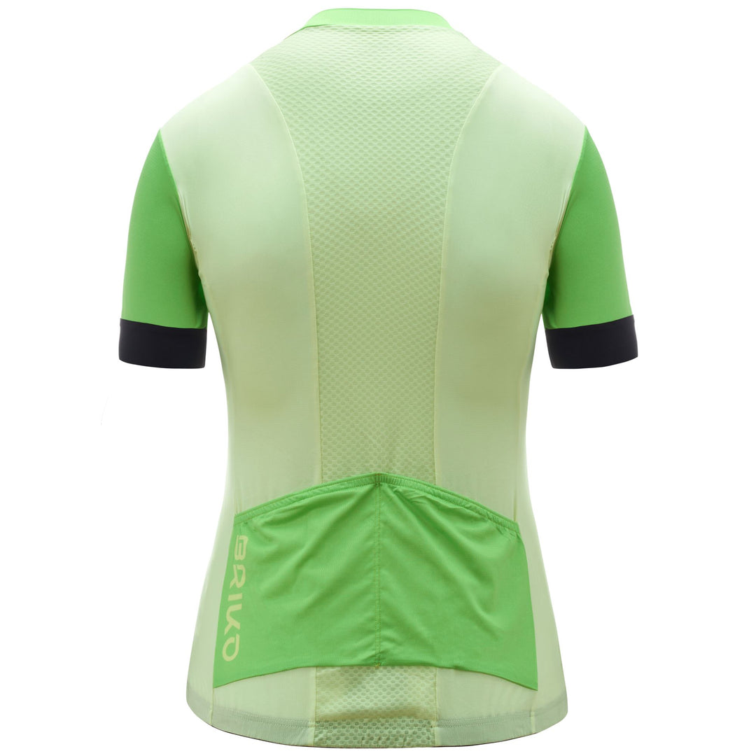 Yellow Women's Lightweight Cycling Jersey with Silicone Grip main