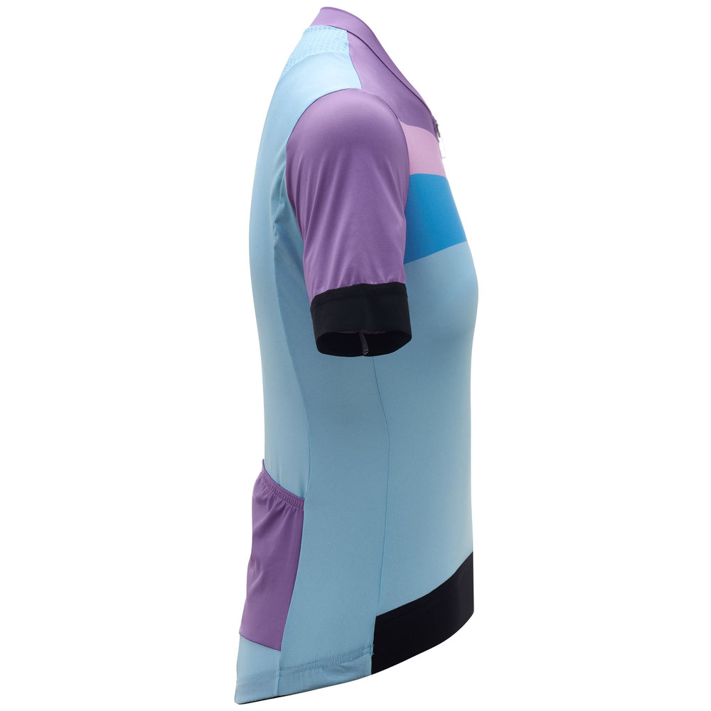 Blue Women's Lightweight Cycling Jersey with Breathable Fabric 02