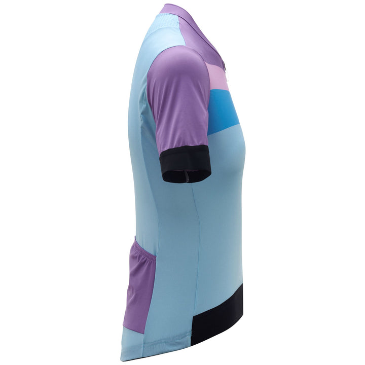 Blue Women's Lightweight Cycling Jersey with Breathable Fabric 2