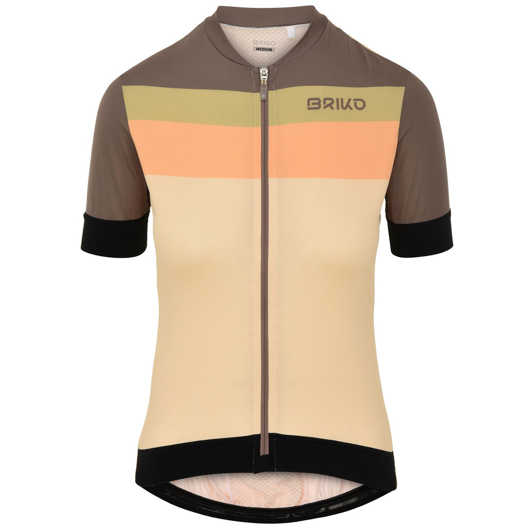 White Woman's Cycling Jersey with Breathable Fabrics 01