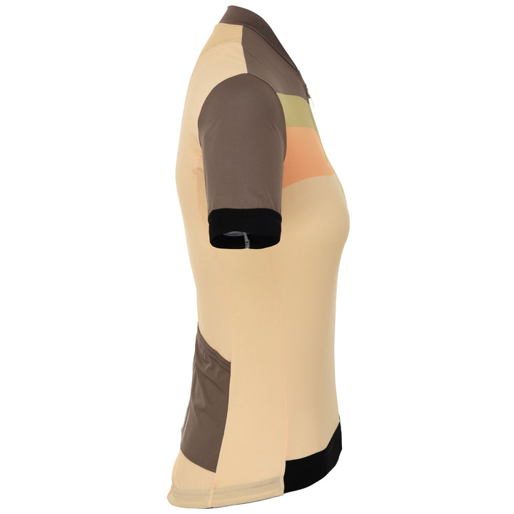 White Woman's Cycling Jersey with Breathable Fabrics 2